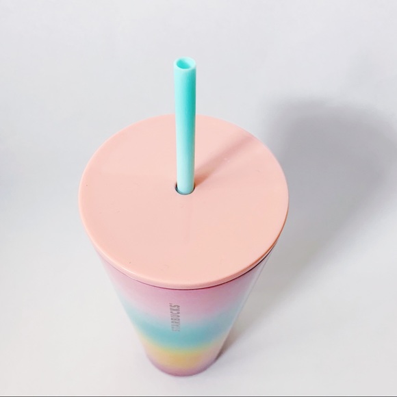 New Starbucks 2019 Rainbow Reusable Cup Tumbler - Picture 3 of 4